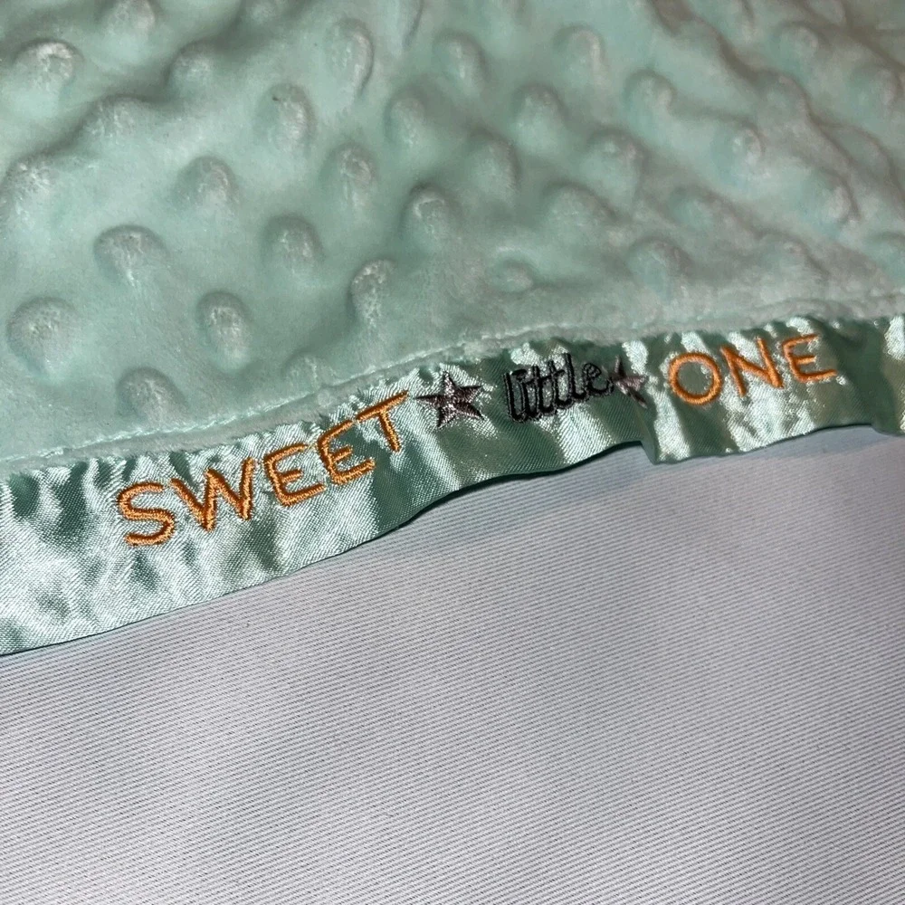 Carter's‎ Elephant Lovey Security Blanket Sweet Little One Minky Satin Trim